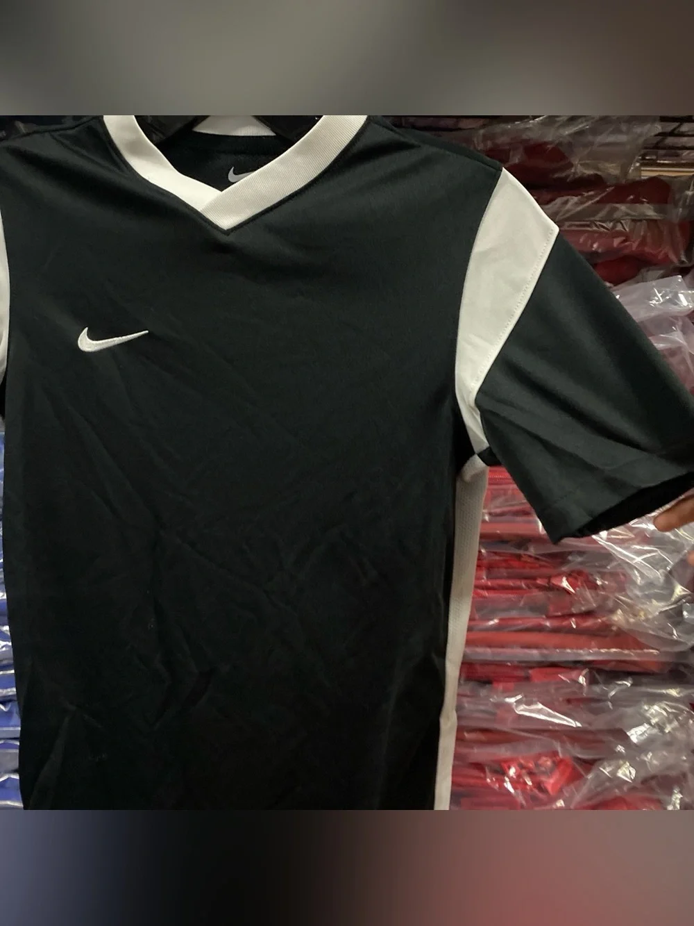 Nike Derby III Soccer Jersey NWT Kids Large Black/White DRI-FIT CW3834-010